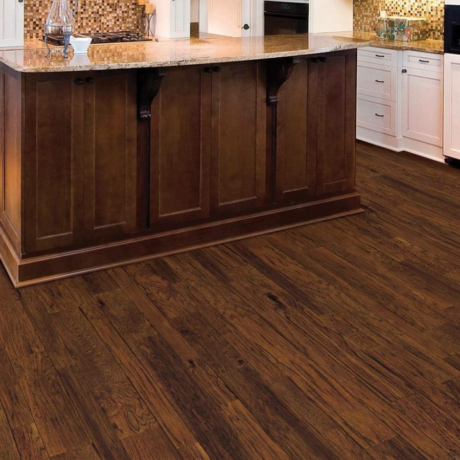 Hardwood Flooring * | Distressed Barrett Hickory 3/8 In.T X 3-1/2 In. 6-1/2 In. W Varying Length Click Lock Hardwood Floor (26.25 Sq.Ft./Case) By Homelegend