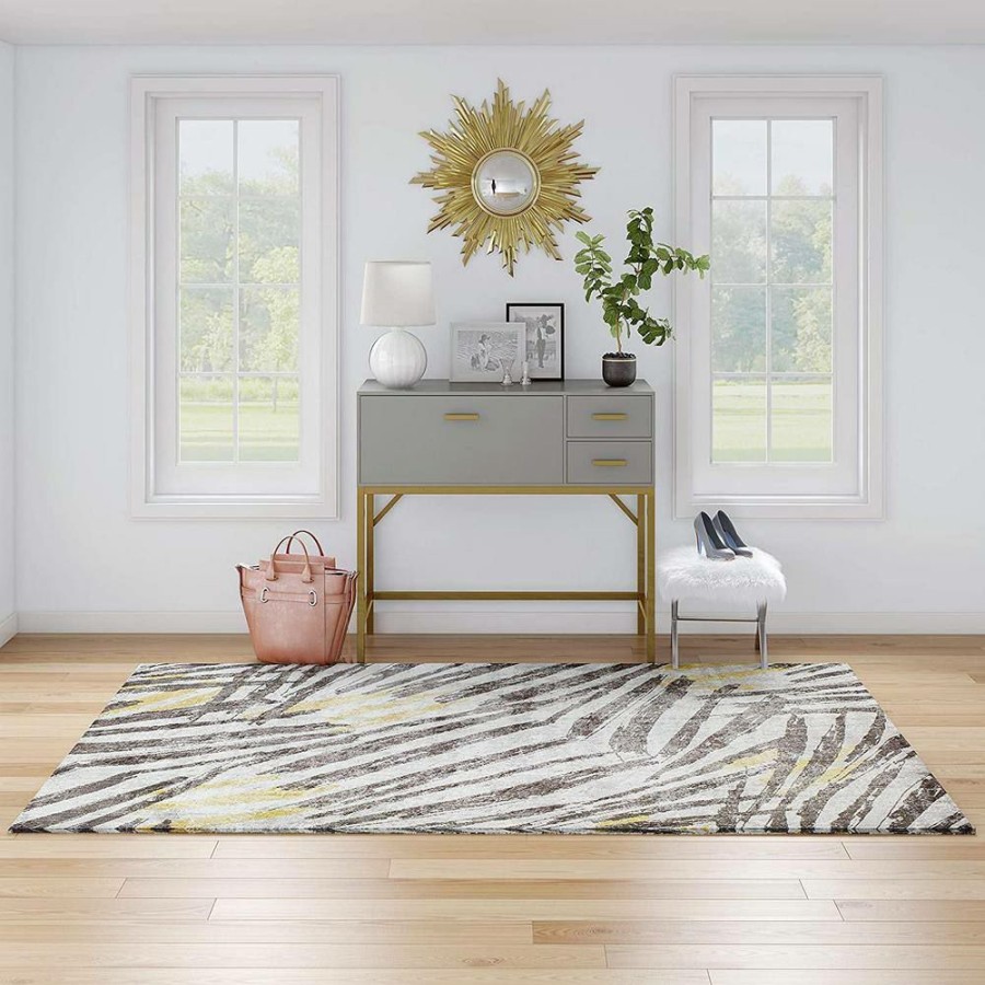 Rugs * | Celine Goldentouch Gray 8 Ft. X 10 Ft. Area Rug By Cosmoliving By Cosmopolitan