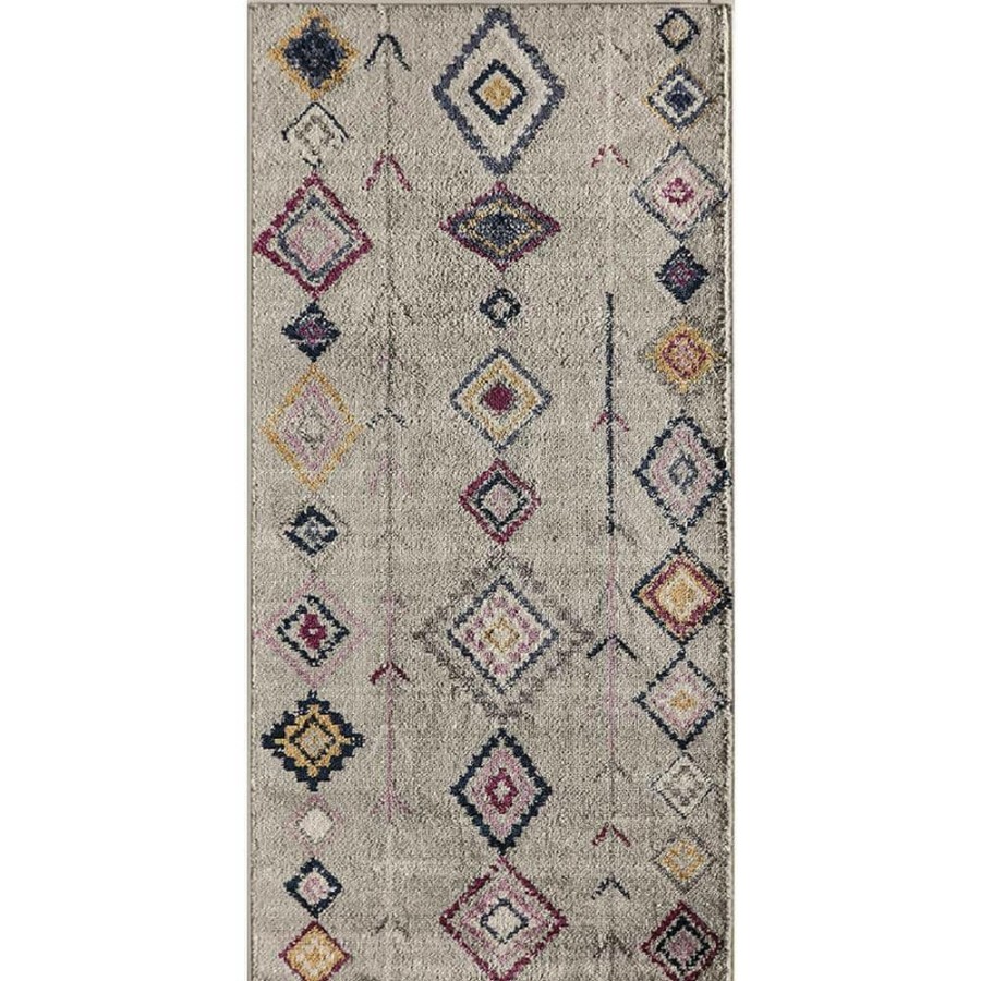 Rugs * | Bodrum Native Grey Multi 2 Ft. X 6 Ft. Area Rug By Cosmoliving By Cosmopolitan