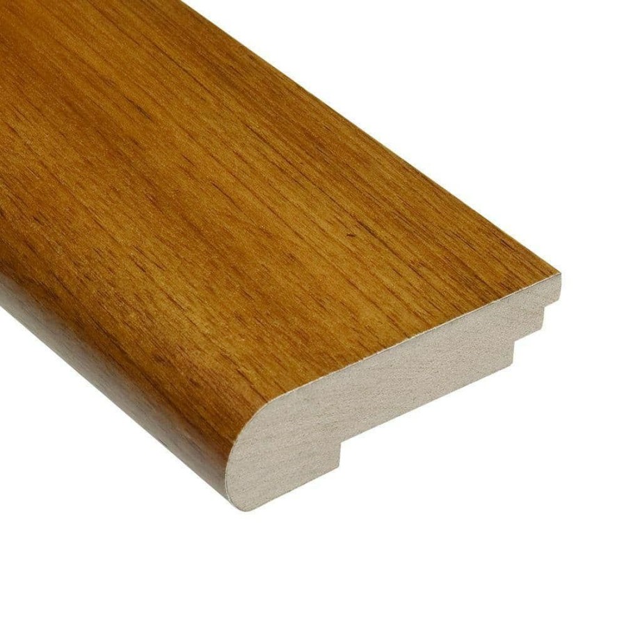 Hardwood Flooring * | Teak Natural 3/8 In. Thick X 3-1/2 In. Wide X 78 In. Length Stair Nose Molding By Homelegend