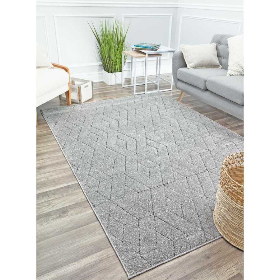 Rugs * | Cadence Basalt Gray 8 Ft. X 10 Ft. Area Rug By Cosmoliving By Cosmopolitan