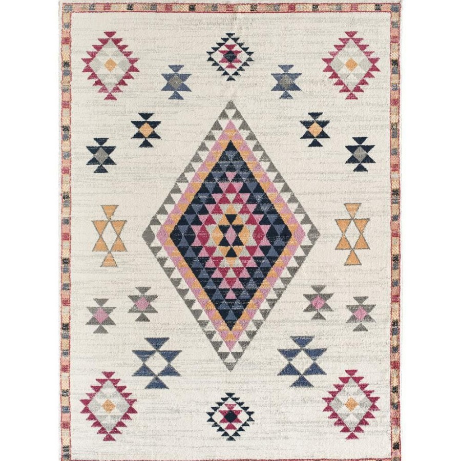 Rugs * | Bodrum Sahara Ivory Multi 4 Ft. X 6 Ft. Area Rug By Cosmoliving By Cosmopolitan