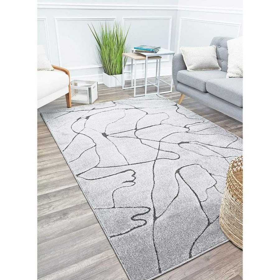 Rugs * | Cadence Granite Gray 5 Ft. X 7 Ft. Area Rug By Cosmoliving By Cosmopolitan