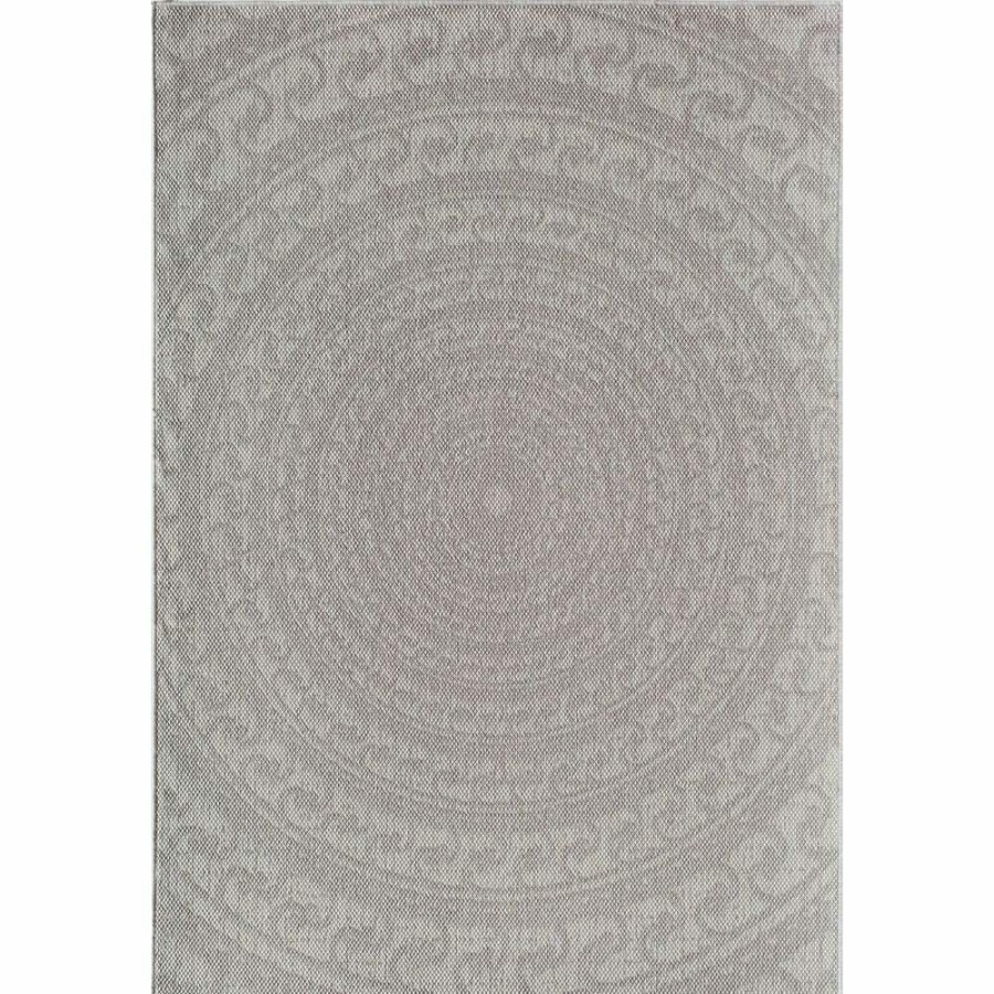 Rugs * | Villa Veranda Icy Swirl Gray 5 Ft. X 7 Ft. Transitional Abstract Area Rug By Cosmoliving By Cosmopolitan