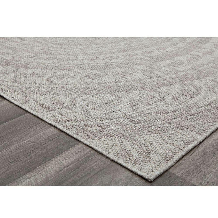 Rugs * | Villa Veranda Icy Swirl Gray 5 Ft. X 7 Ft. Transitional Abstract Area Rug By Cosmoliving By Cosmopolitan