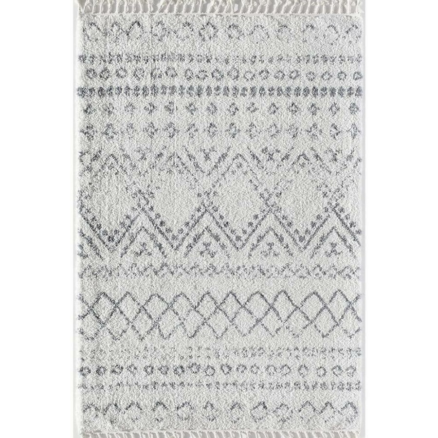 Rugs * | Mason Shag Shadow White 8 Ft. X 10 Ft. Area Rug By Cosmoliving By Cosmopolitan