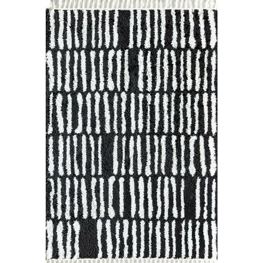 Rugs * | Stormy Nights Modern Black 8 Ft. X 10 Ft. Geometric Area Rug By Cosmoliving By Cosmopolitan