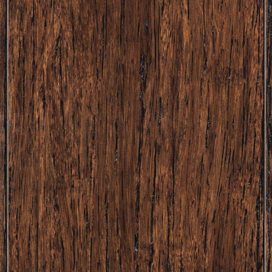 Hardwood Flooring * | Wire Brushed Strand Woven Tobacco 3/8 In. X 3-7/8 In. X 36-1/4 In. Length Solid Bamboo Flooring (23.41 Sq. Ft. /Case) By Homelegend