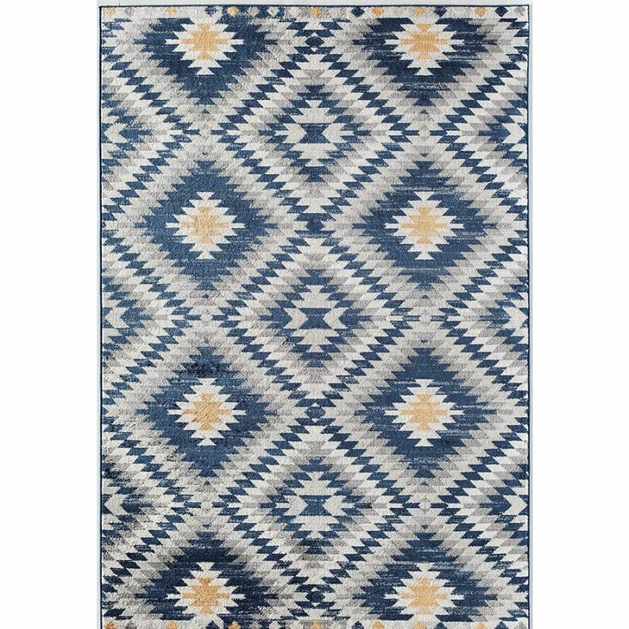 Rugs * | Soleil Kilim Cadet Blue Tribal Moroccan 8 Ft. X 12 Ft. Area Rug By Cosmoliving By Cosmopolitan