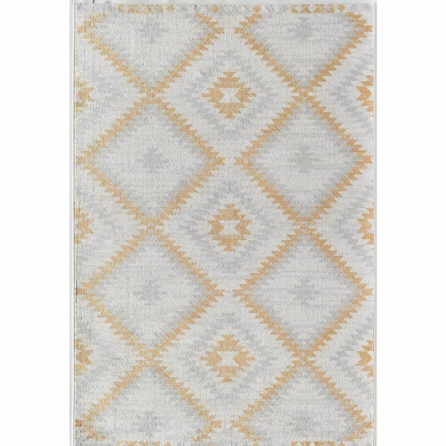 Rugs * | Soleil Golden Touch White Tribal 8 Ft. X 12 Ft. Moroccan Area Rug By Cosmoliving By Cosmopolitan