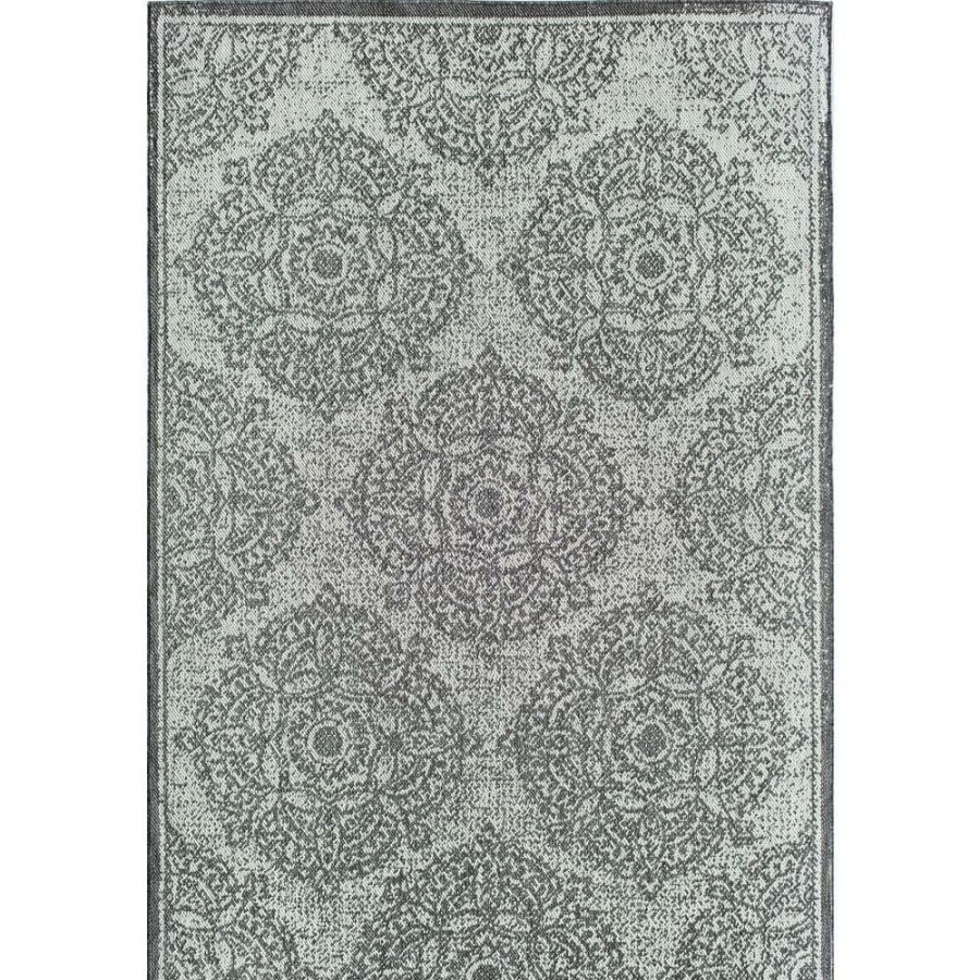 Rugs * | Villa Veranda Sandy Blossom Gray 5 Ft. X 7 Ft. Transitional Abstract Area Rug By Cosmoliving By Cosmopolitan