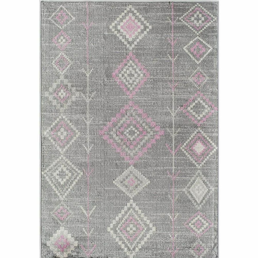 Rugs * | Soleil Native Blush Tribal Gray 8 Ft. X 12 Ft. Moroccan Area Rug By Cosmoliving By Cosmopolitan