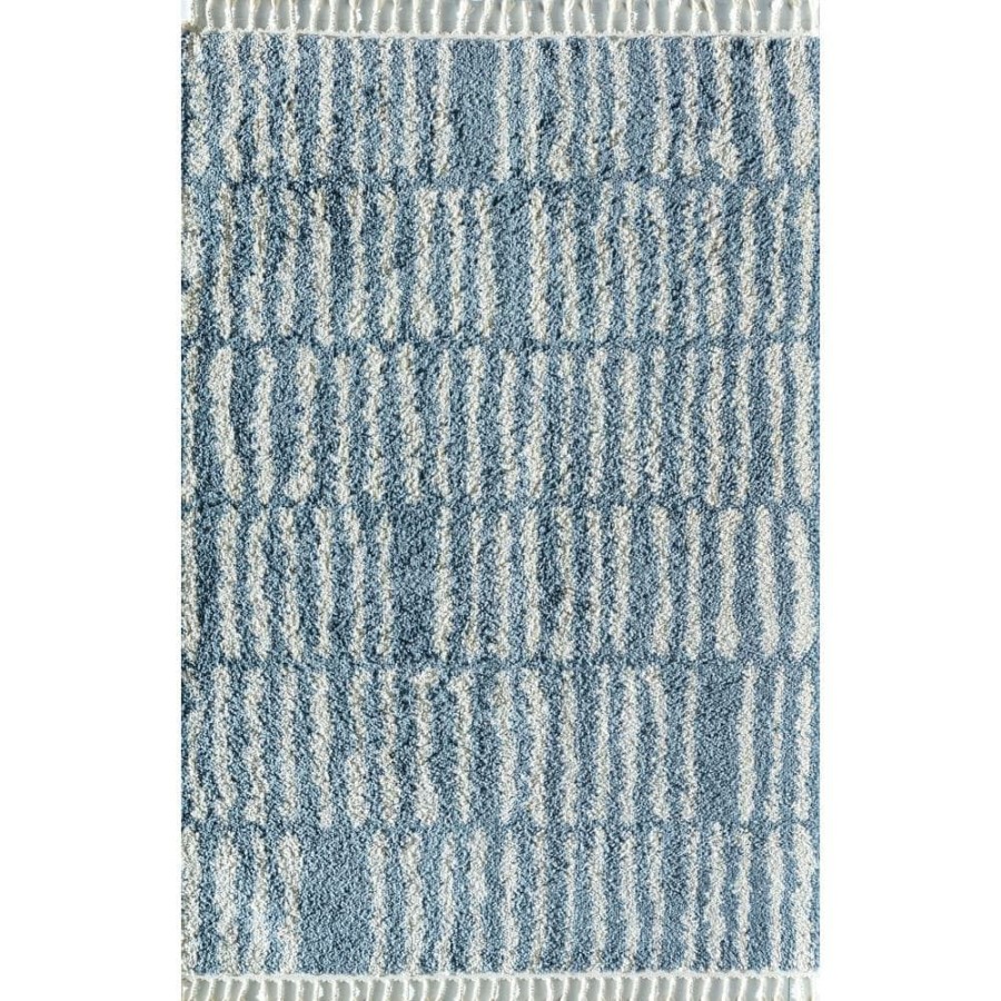 Rugs * | Shallow Waters Blue 5 Ft. X 7 Ft. Geometric Modern Area Rug By Cosmoliving By Cosmopolitan