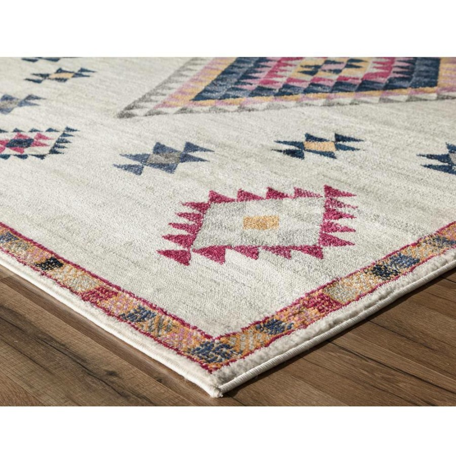 Rugs * | Bodrum Soleil Sahara White 8 Ft. X 12 Ft. Tribal Moroccan Area Rug By Cosmoliving By Cosmopolitan