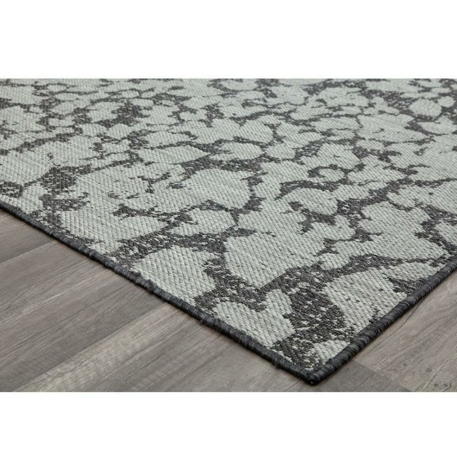 Rugs * | Villa Veranda Southern Hickory Gray Transitional Abstract 5 Ft. X 7 Ft. Area Rug By Cosmoliving By Cosmopolitan