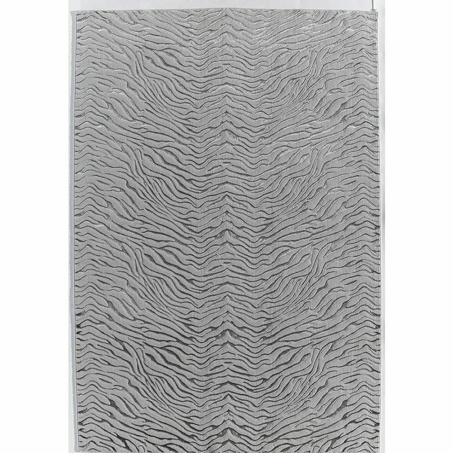 Rugs * | Hazel Gray Tiger Gray 5 Ft. X 7 Ft. Area Rug By Cosmoliving By Cosmopolitan