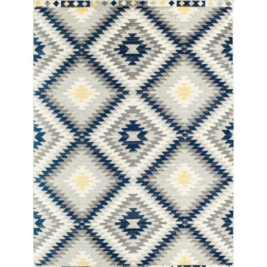 Rugs * | Bodrum Kilim Navy Multi 8 Ft. X 10 Ft. Area Rug By Cosmoliving By Cosmopolitan