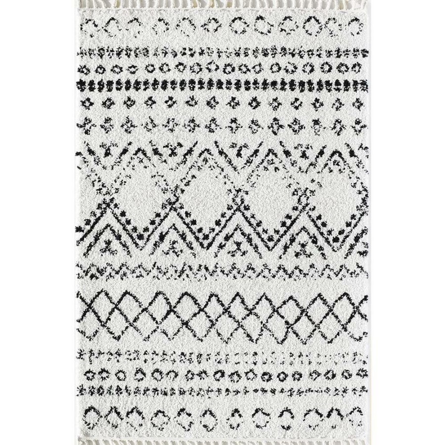 Rugs * | Mason Shag Whisper White 5 Ft. X 7 Ft. Area Rug By Cosmoliving By Cosmopolitan