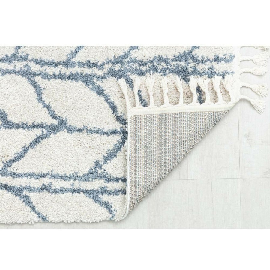 Rugs * | Cloud White 5 Ft. X 7 Ft. Vine Geometric Modern Area Rug By Cosmoliving By Cosmopolitan