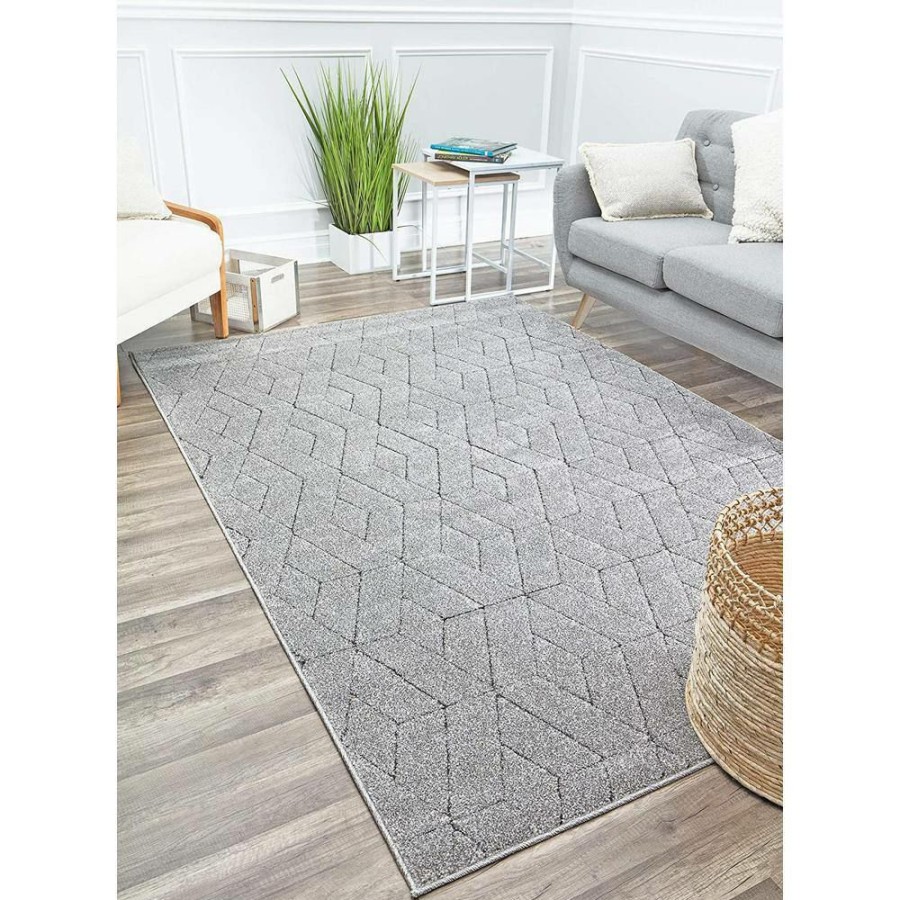 Rugs * | Cadence Basalt Gray 5 Ft. X 7 Ft. Area Rug By Cosmoliving By Cosmopolitan