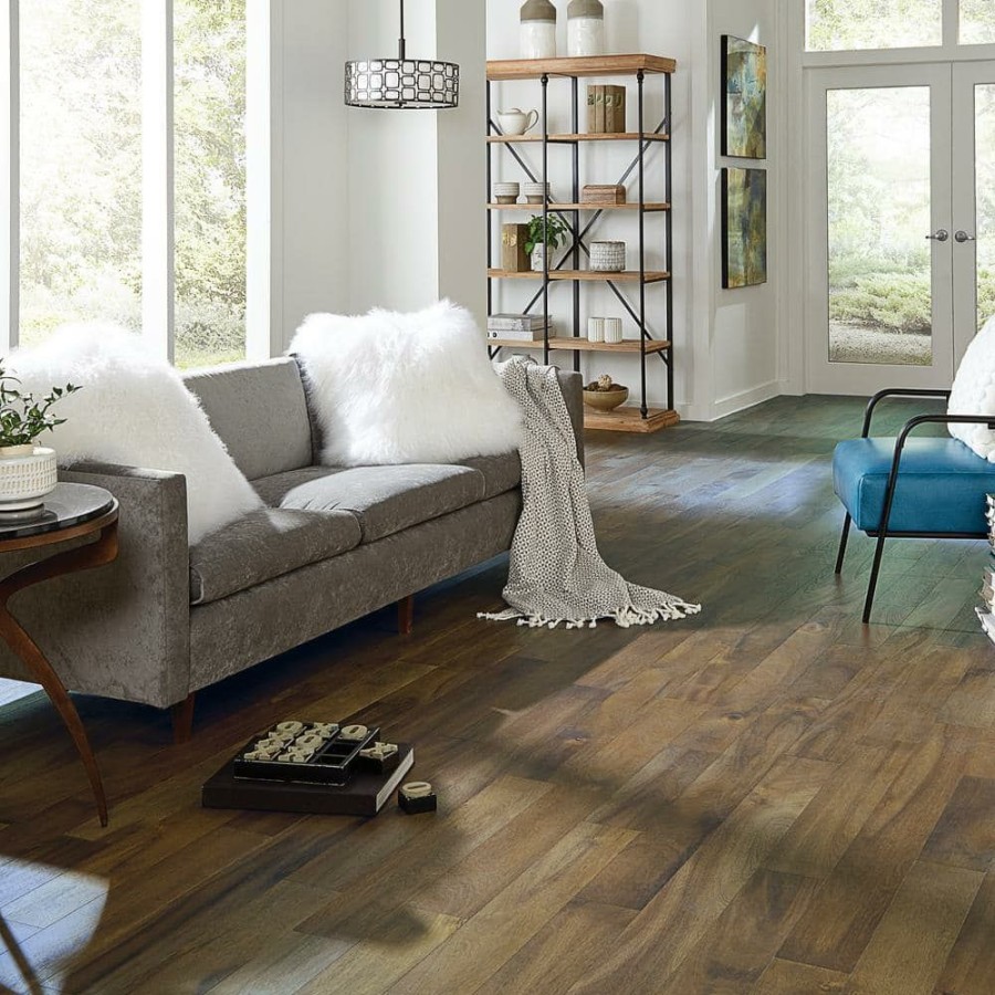 Hardwood Flooring * | Driftwood Acacia 3/8 In. T X 5 In. W X Varying Length Click Lock Exotic Engineered Hardwood Flooring (26.25 Sq.Ft./Case) By Homelegend