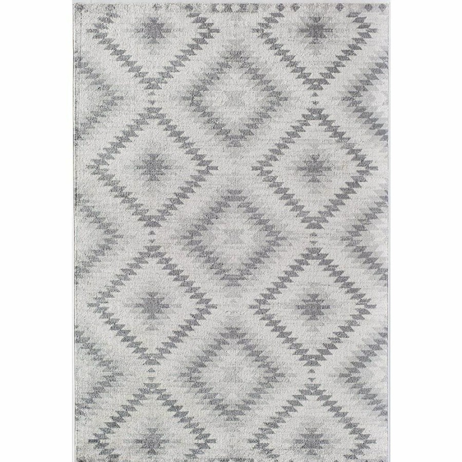 Rugs * | Soleil Kilim Silver White 8 Ft. X 12 Ft. Tribal Moroccan Area Rug By Cosmoliving By Cosmopolitan