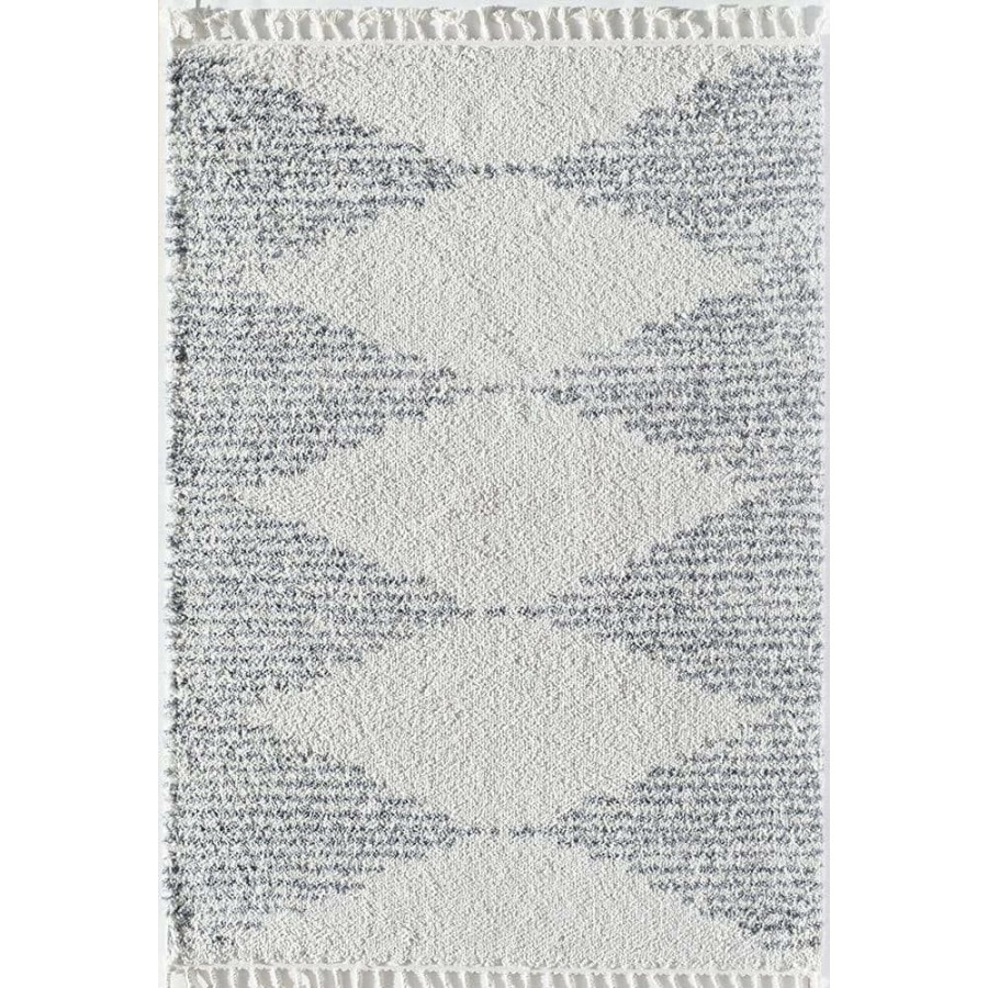 Rugs * | Mason Shag Heath White 2 Ft. X 8 Ft. Area Rug By Cosmoliving By Cosmopolitan