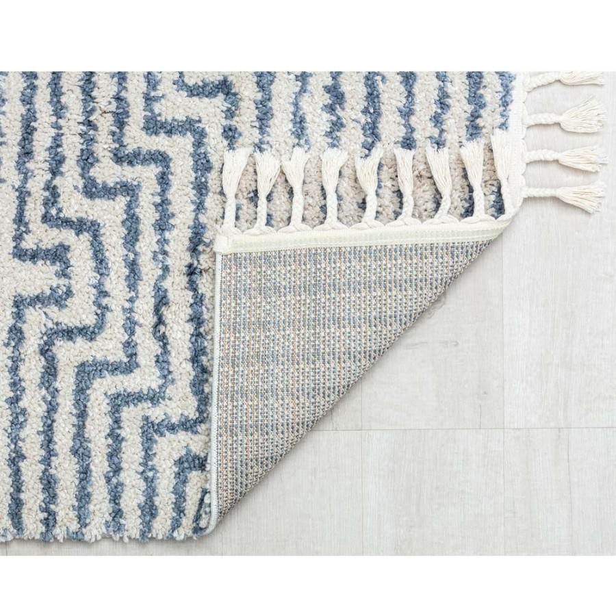 Rugs * | White 5 Ft. X 7 Ft. Slow Burn Stripe Modern Area Rug By Cosmoliving By Cosmopolitan