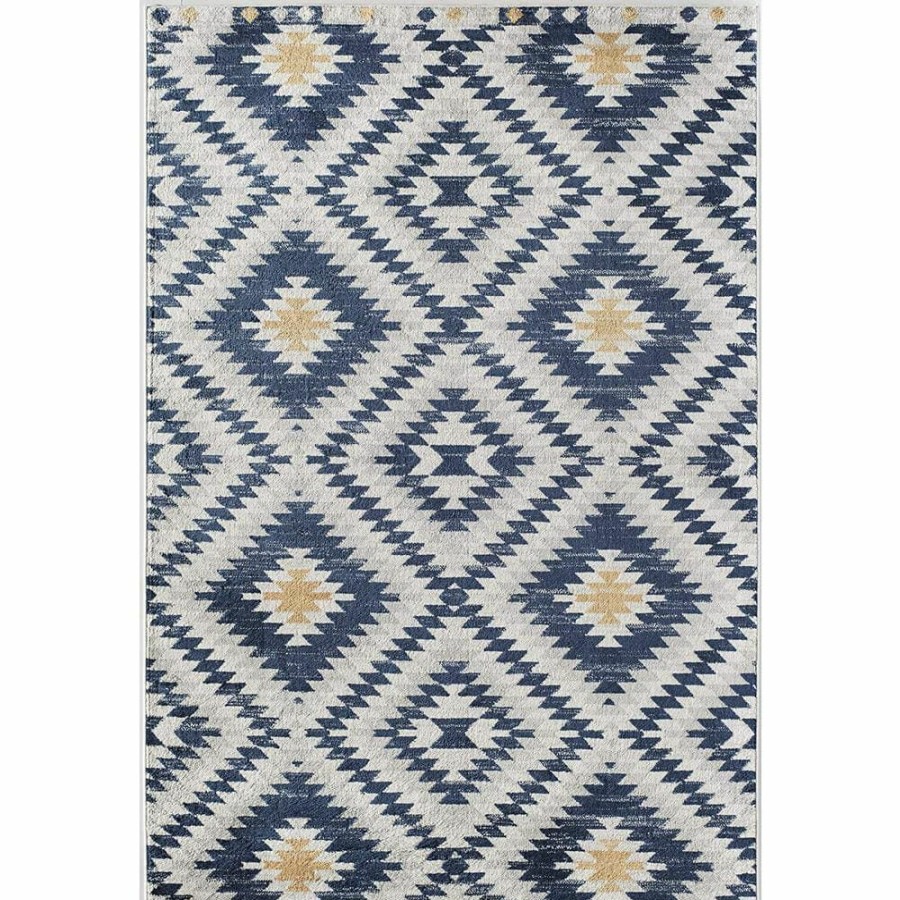 Rugs * | Bodrum Kilim Honey Blue 8 Ft. X 10 Ft. Area Rug By Cosmoliving By Cosmopolitan