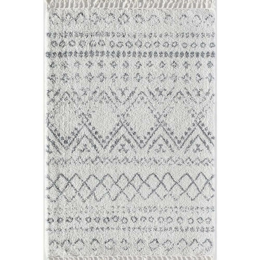 Rugs * | Mason Shag Shadow White 2 Ft. X 8 Ft. Area Rug By Cosmoliving By Cosmopolitan