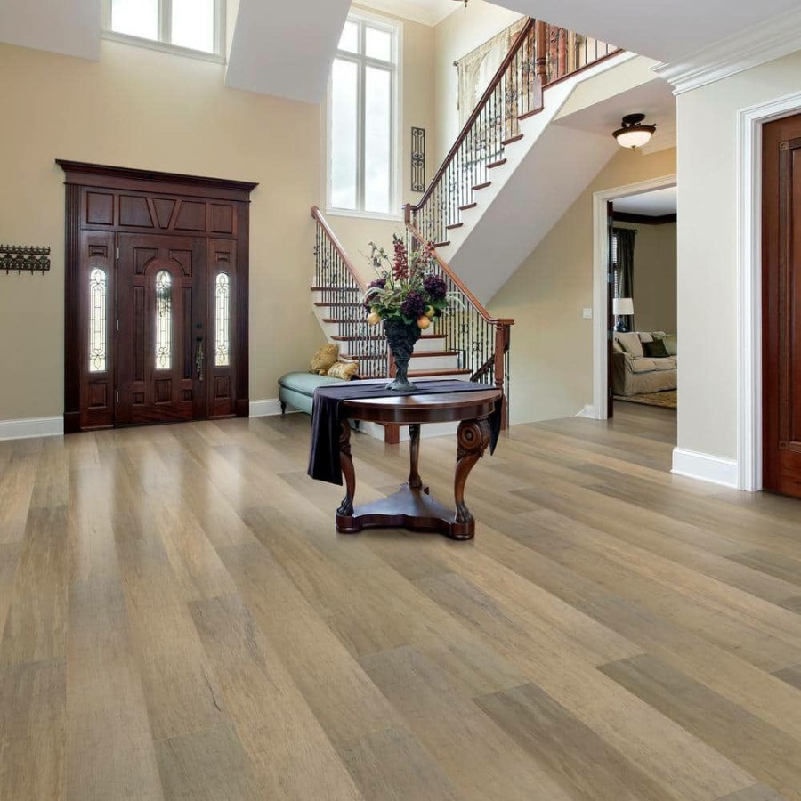 Hardwood Flooring * | Brushed Matt Strand Woven Canyon 7Mm T X 7.48 In. Wx 72.83 In. L Click Water Resistant Bamboo Flooring(18.92 Sq.Ft/Case) By Homelegend