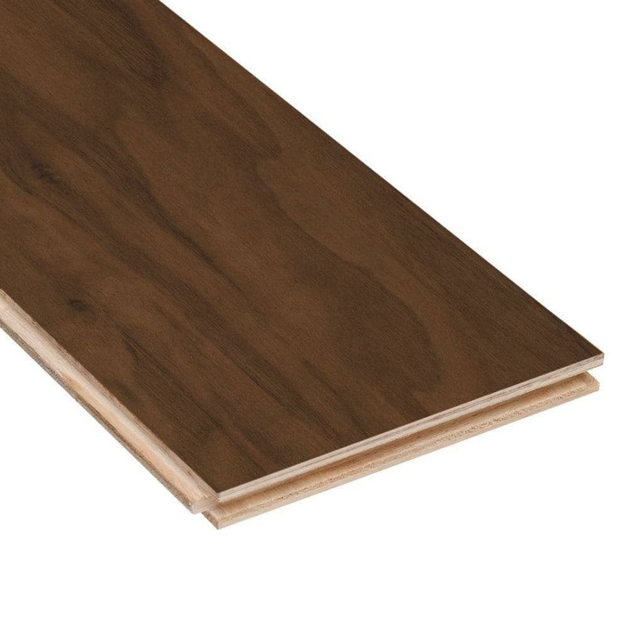 Hardwood Flooring * | Matte American Walnut 1/2 In. T X 5 In. W X Varying Length Engineered Hardwood Flooring (26.25 Sq. Ft. / Case) By Homelegend