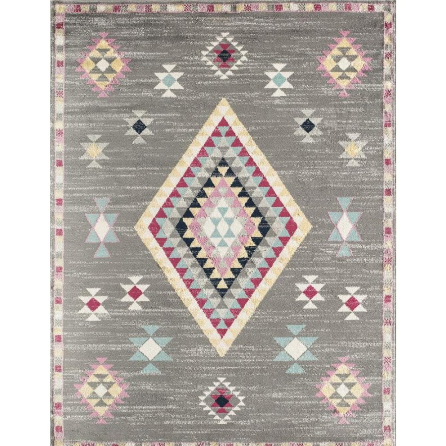 Rugs * | Blume Violetta Gray 5 Ft. X 7 Ft. Area Rug By Cosmoliving By Cosmopolitan