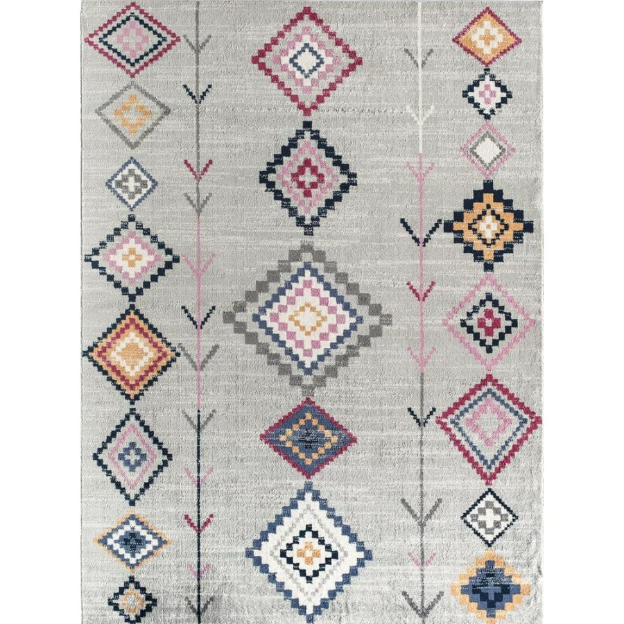 Rugs * | Blume Prabal Gray 5 Ft. X 7 Ft Area Rug By Cosmoliving By Cosmopolitan