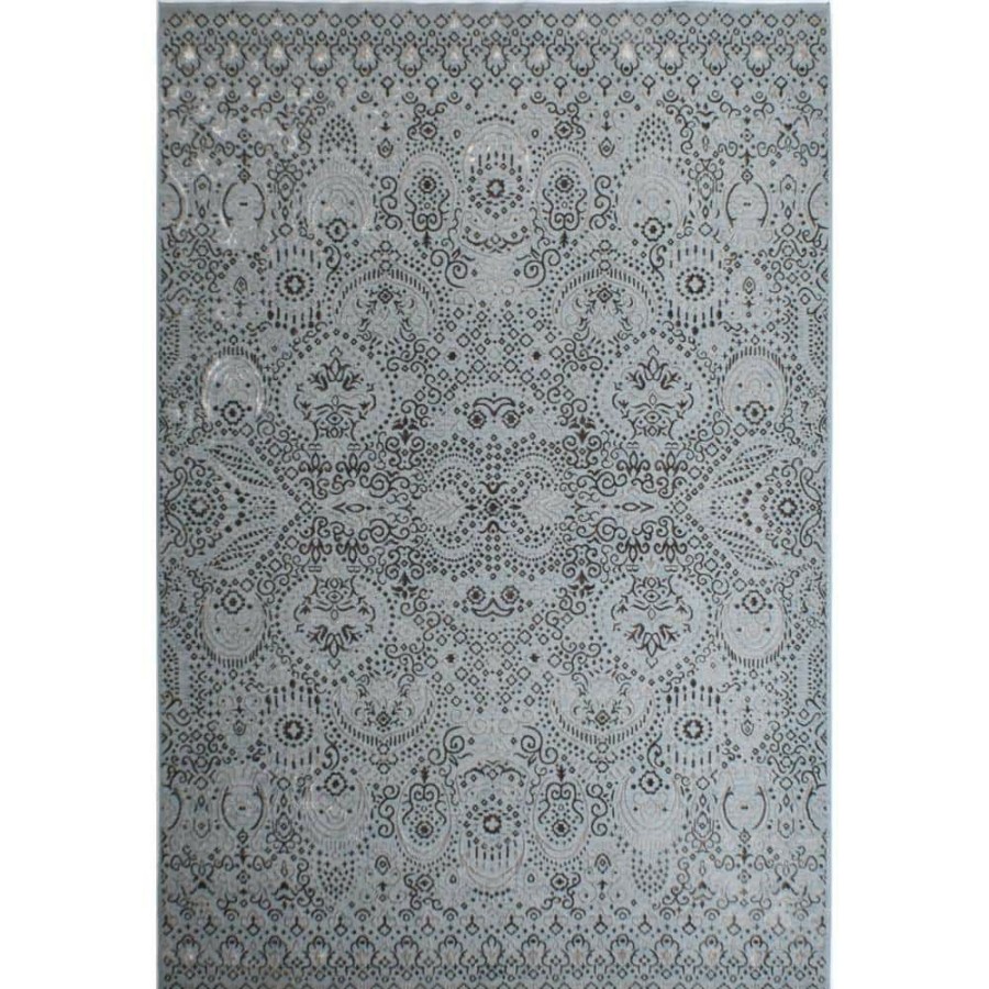 Rugs * | Hazel Helena Alfresco Vintage Blue 5 Ft. X 7 Ft. Area Rug By Cosmoliving By Cosmopolitan