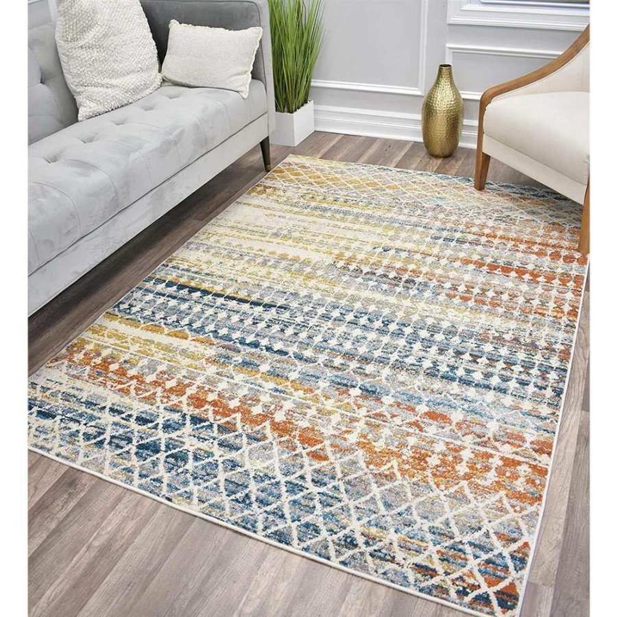 Rugs * | Taylor Tribal Harvest Brown 5 Ft. X 7 Ft. Area Rug By Cosmoliving By Cosmopolitan