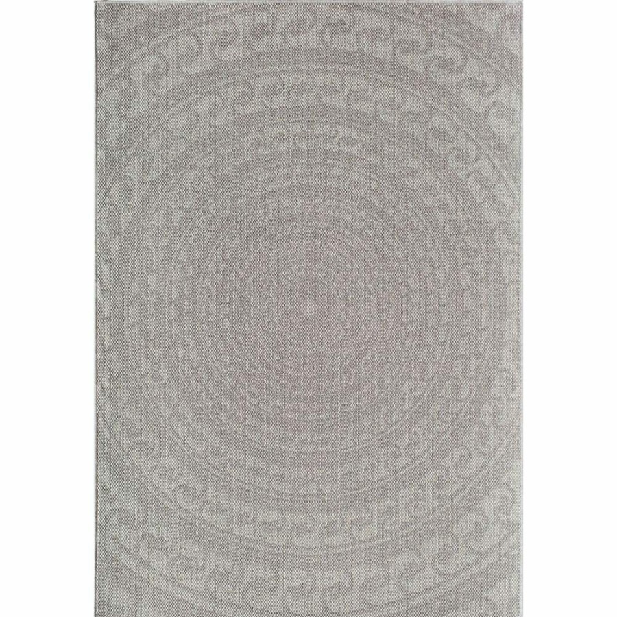 Rugs * | Villa Veranda Icy Swirl Gray 8 Ft. X 10 Ft. Transitional Abstract Area Rug By Cosmoliving By Cosmopolitan