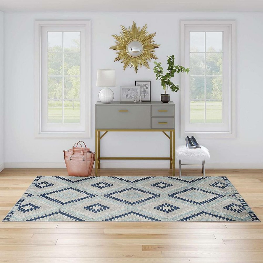 Rugs * | Bodrum Ice Blue 8 Ft. X 10 Ft. Area Rug By Cosmoliving By Cosmopolitan