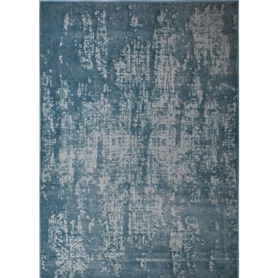 Rugs * | Willow Laurel Soft Sky Blue 8 Ft. X 10 Ft. Geometric Vintage Area Rug By Cosmoliving By Cosmopolitan