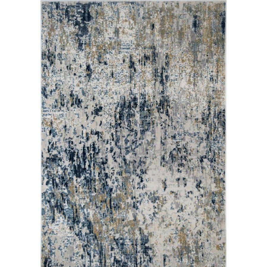 Rugs * | Auden Gold Foil White 5 Ft. X 7 Ft. Area Rug By Cosmoliving By Cosmopolitan