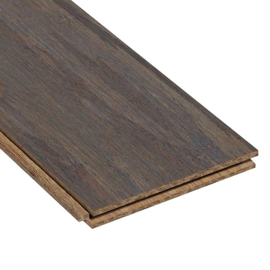 Hardwood Flooring * | Strand Woven Mystic Grey 1/2 In. Thick X 5-3/16 In. Wide X 72-1/20 In. Length Solid Bamboo Flooring (26 Sq. Ft. / Case) By Homelegend