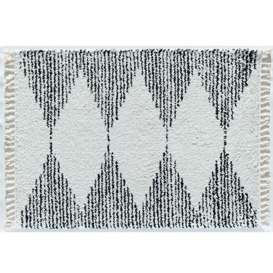 Rugs * | Mason Shag Heath White 5 Ft. X 7 Ft. Area Rug By Cosmoliving By Cosmopolitan